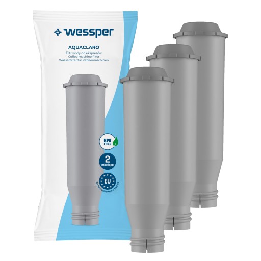 3x wkład filtrujący filtr Wessper AquaClaro do ekspresu Krups zamiennik