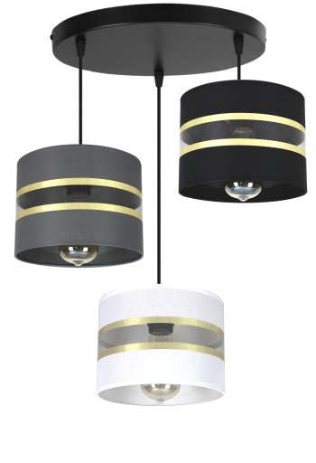 LAMPA WISZĄCA ŻYRANDOL PLAFON ZIELONY + ZŁOTO LED