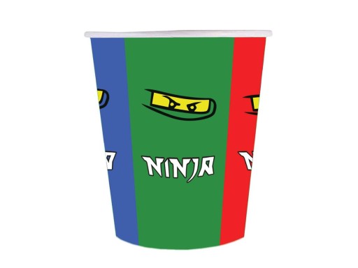 Kubeczki urodzinowe Ninjago 250ml 6sz Urodziny