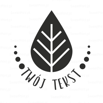 Personalizowany stempel z Twoim napisem - LIŚĆ