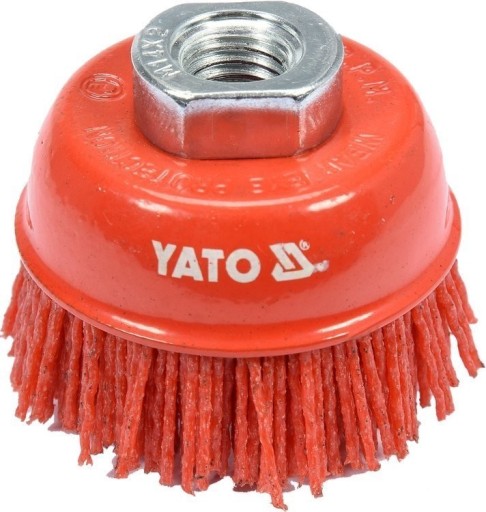 SZCZOTKA TARCZOWA 65MM M14 NYLON CZERWONY Yato