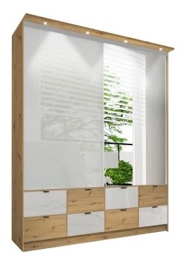Szafa przesuwna MARIETA 200 LED
