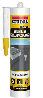 Uszczelniacz dekarski bitumiczny SOUDAL 280ml. CZARNY