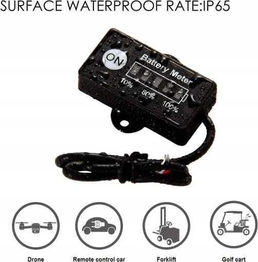 Wskaźnik baterii LED wózka golfowego 12/24 V