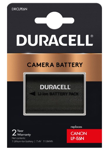 BATERIA AKUMULATOR DURACELL LP-E6 LP-E6N DO CANON 5D 7D 2000MAH