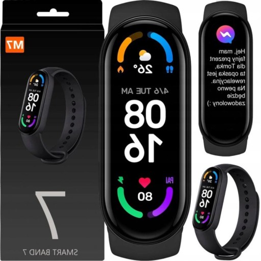 SMARTWATCH SMARTBAND OPASKA SPORTOWA ZEGAREK M7s 2024 NAJNOWSZA WERSJA