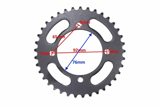 ZĘBATKA TYŁ 37z/420 CROSS 125 NOWY TYP