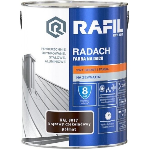 RAFIL RADACH 5l RAL 8017 brąz półmat