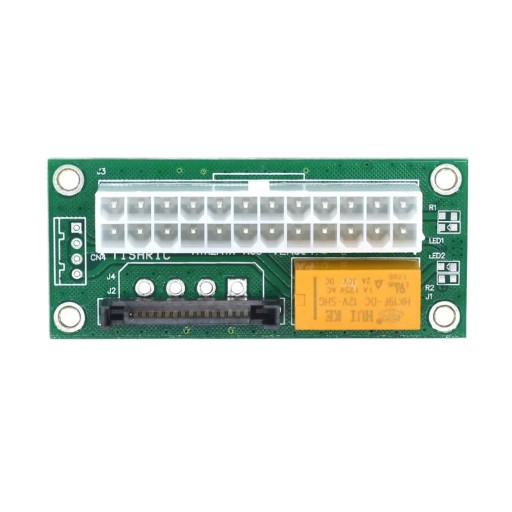 Podwójny zasilacz PSU Adapter synchronizacji Add2psu ATX 24Pin do 4pin Mole