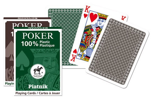 KARTY POJEDYNCZE TALIE PLASTIK POKER
