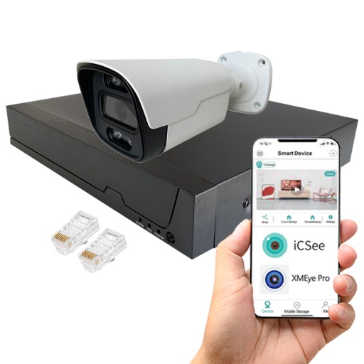 Zestaw IP POE do monitoringu DS-N204P + 1x DS-I400