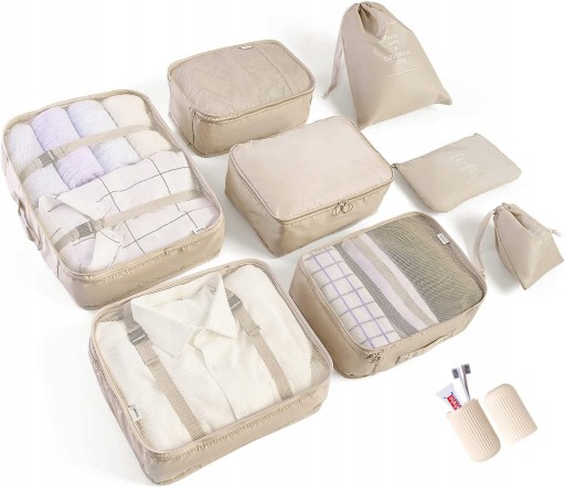 ORGANIZATOR PODRÓŻY ORGANIZATOR WALIZKI 9 CZĘŚCIOW