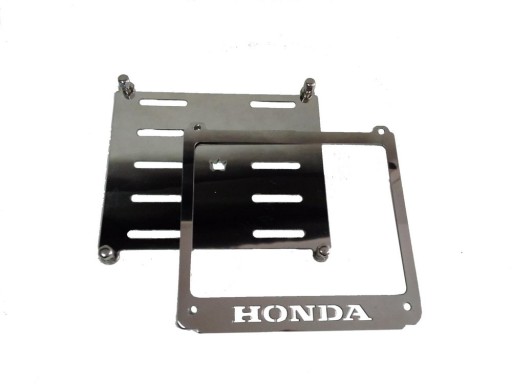 METALOWA RAMKA TABLICY REJESTRACYJNEJ HONDA CHROM