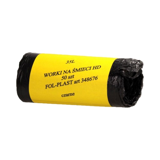 Worki na śmieci HDPE 35 litrów czarne