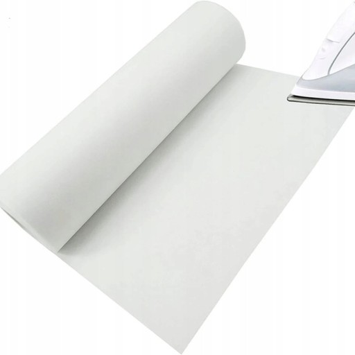 FLIZELINA BIAŁA IT25 z KLEJEM 90cm ŚREDNIA 25gr/m2 - 100mb