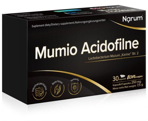 Mumio Acidofilne 30 kaps Zdrowa flora jelit Narum