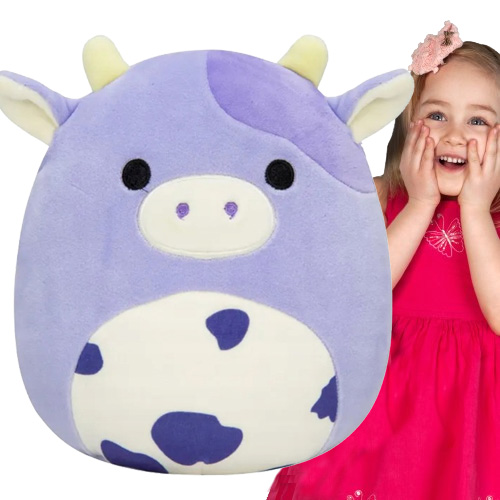 SQUISHMALLOWS FIOLETOWA KRÓWKA BUBBA ZABAWKA PLUSZOWA PRZYTULANKA 20CM