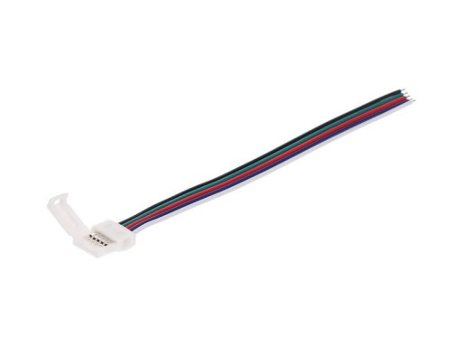 ZŁĄCZKA LED RGBW 10mm TAŚMA-PRZEWÓD ZL-RGBW-10MM-T