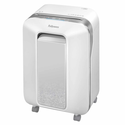 NISZCZARKA FELLOWES LX201 LX-201 ścinki 2x12mm P5 RODO 12 kartek 36M GW PL