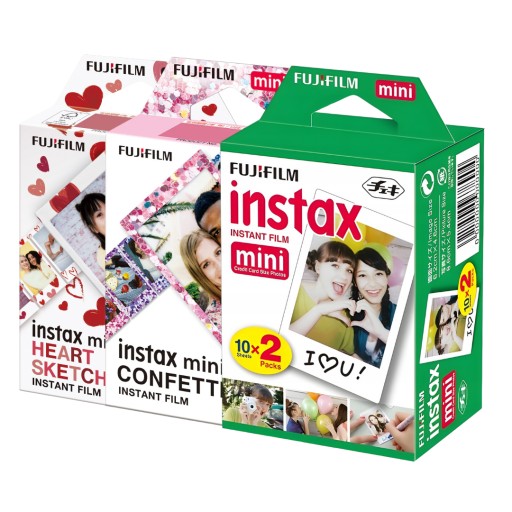 Wkłady Fujifilm Instax MINI 11 12 Love Miłość 40 zdjęć hearts confetti