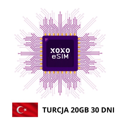 Internet mobilny XOXO eSIM Turcja 20GB na 30 dni