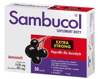 SAMBUCOL EXTRA STRONG, 30 kapsułek