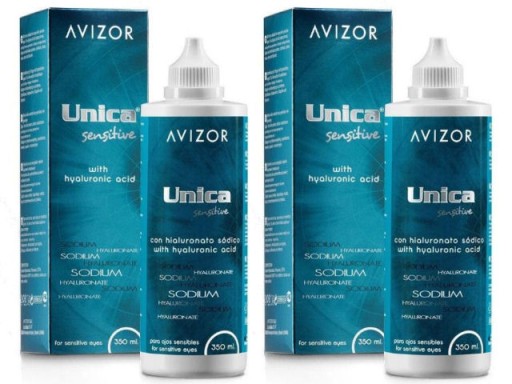 2 x PŁYN DO SOCZEWEK Avizor Unica Sensitive 350ml