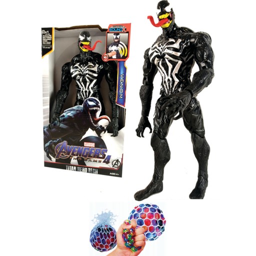 Figurka Venom Zabawka Dźwięk Duża 30cm + Gratis