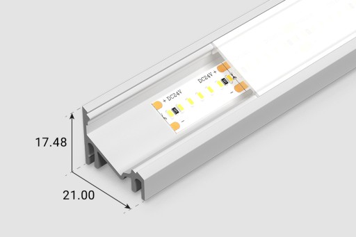 Profil LED PRO-3 kątowy narożny / aluminium / srebrny anodowany długość 1m