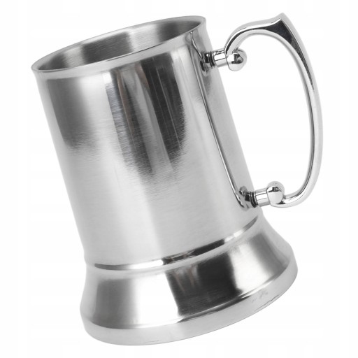 METALOWY KUFEL NA PIWO ZE STALI NIERD 500 ML