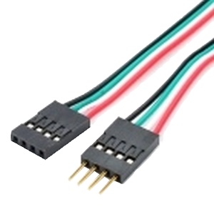 2x KABEL 4-PIN GNIAZDO WTYK PŁYTKA STYKOWA ARDUINO