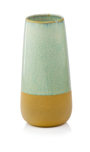 Wazon Ceramiczny Vintage 13x27 cm miętowy