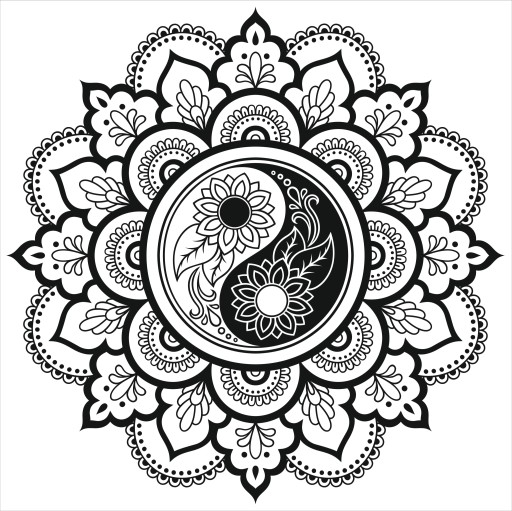 Szablon malarski, szablony malarskie, Mandala