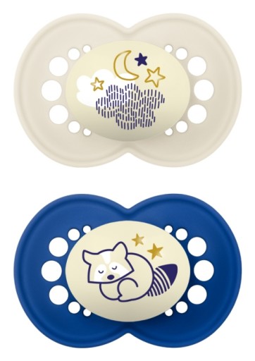 MAM BABY SMOCZEK START SILKY 6+ NIGHT BOY 2SZT