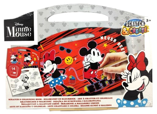 Zdrapywanka i kolorowanka Myszka Minnie Disney.