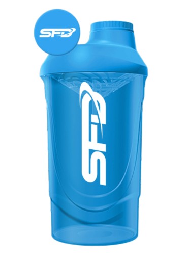 SFD SHAKER WAVE 600 ML SZCZELNY SZEJKER DO ODŻYWEK BIAŁKO BCAA BIDON