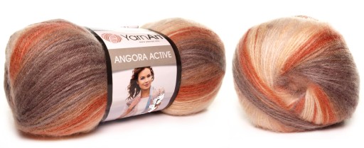 WŁÓCZKA YARNART ANGORA ACTIVE NR 851 WIELOKOLOR