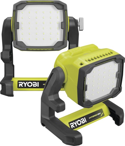 RYOBI AKUMULATOROWA LAMPA LED HALOGEN LATARKA PRZENOŚNA 1800 lm 18V RLFD18