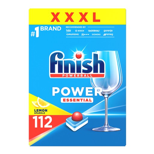 FINISH TABLETKI ESSENTIAL POWER MYJĄCE 112 LEMON