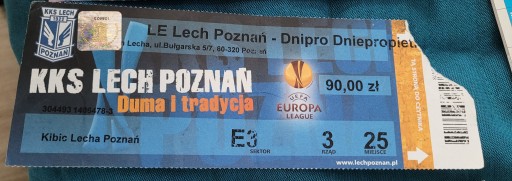 bilet Lech Poznań - Dnipro Dniepropietrowsk