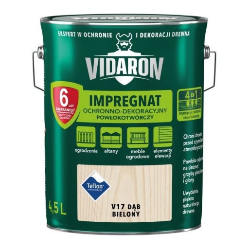 VIDARON Impregnat 4,5L dąb bielony