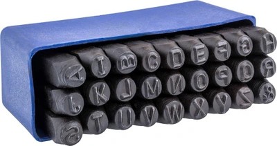 NUMERATORY ZNACZNIKI LITERY 6 mm, 27 szt.