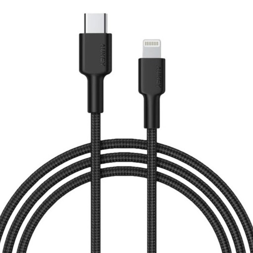 Aukey Kabel USB-C - Lightning MFi 27W oplot 1,8m