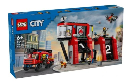 LEGO 60414 ГОРОДСКАЯ ПОЖАРНАЯ СТАНЦИЯ С ПОЖАРНОЙ МАШИНОЙ