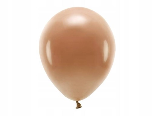 Balony ECO 30cm pastelowe CZEKOLADOWY BRĄZ 10szt
