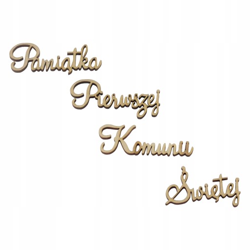 Komplet napisów komunijnych
