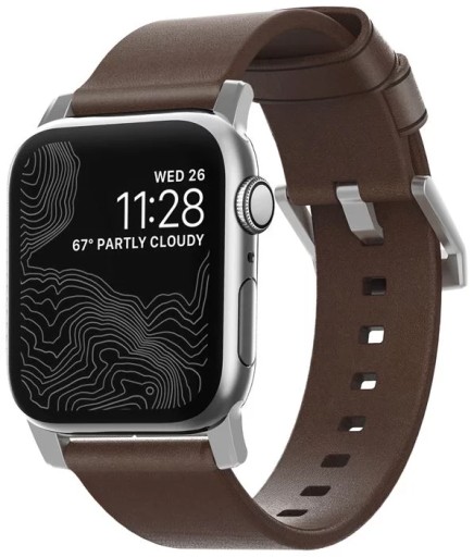 NOMAD LEATHER SKÓRZANY PASEK do APPLE WATCH ULTRA 42/44/45/49mm - BROWN