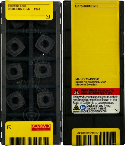 Płytki DS20-0407-C-M7 1344 SANDVIK