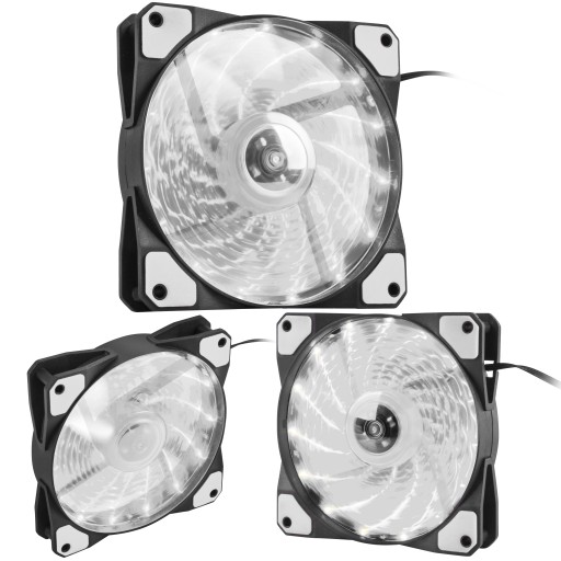 WENTYLATOR GENESIS HYDRION 120 WHITE LED 120MM