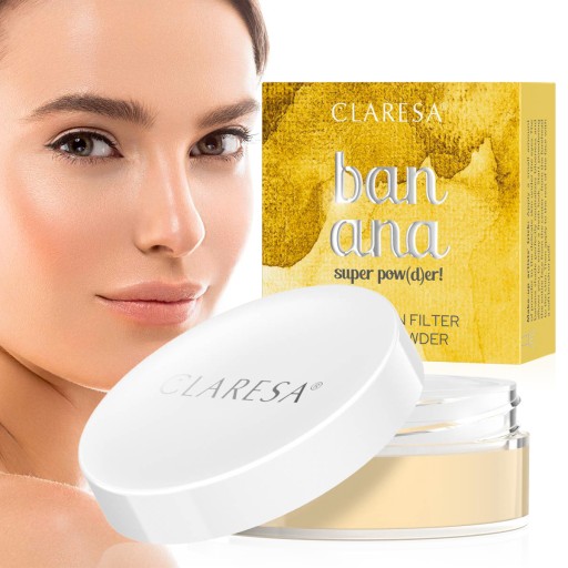 Claresa Puder Bananowy makijaż SUPER POWDER banan